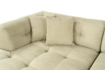 Octavian Hörnsoffa 3-sits - Green - Möbler - Vardagsrum - Soffor - Modulsoffor - Komplett modulsoffa