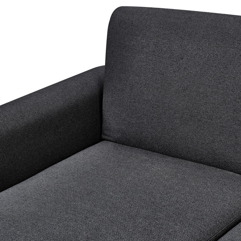 Hörnsoffa Ollsta Högervänd - Svart - Möbler - Vardagsrum - Bäddsoffor - Bäddsoffa divan