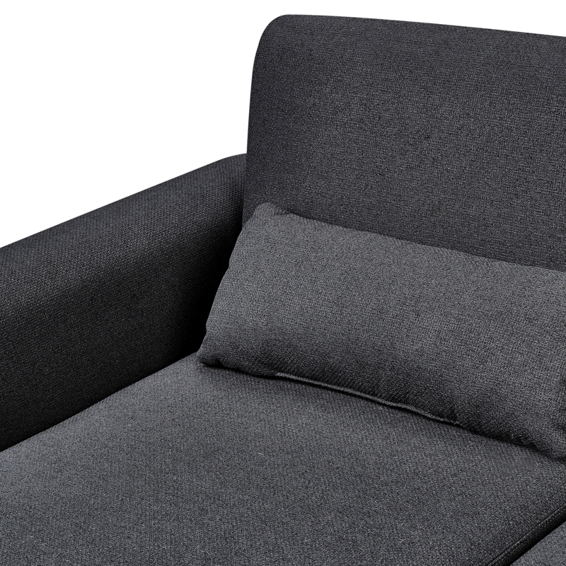 Hörnsoffa Ollsta Högervänd - Svart - Möbler - Vardagsrum - Bäddsoffor - Bäddsoffa divan