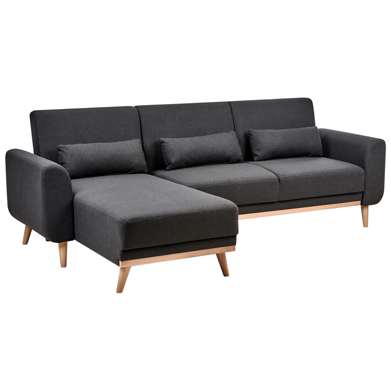 Hörnsoffa Ollsta Högervänd - Svart - Möbler - Vardagsrum - Bäddsoffor - Bäddsoffa divan