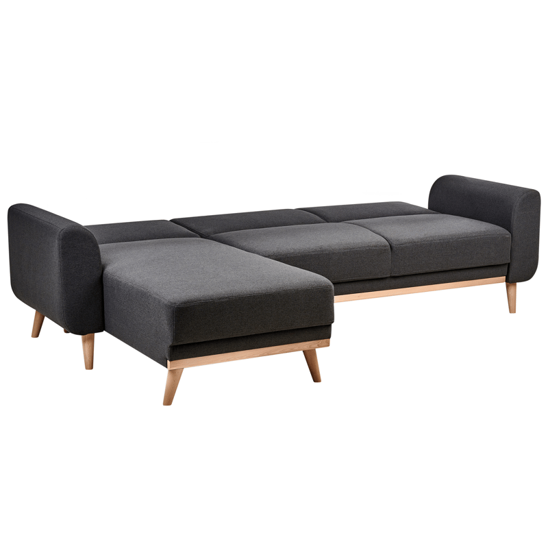 Hörnsoffa Ollsta Högervänd - Svart - Möbler - Vardagsrum - Bäddsoffor - Bäddsoffa divan