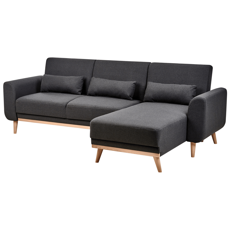 Hörnsoffa Ollsta Vänstervänd - Svart - Möbler - Vardagsrum - Bäddsoffor - Bäddsoffa divan