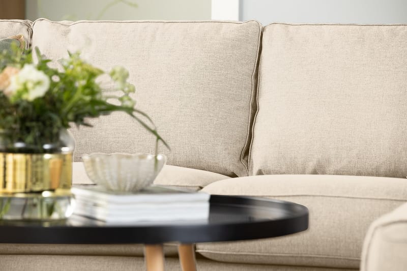 Optus 5-sits Vändbar U-formad Hörnsoffa med divan i Tyg - Beige - Möbler - Vardagsrum - Soffor - Hörnsoffor