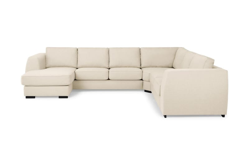 Optus 5-sits Vändbar U-formad Hörnsoffa med divan i Tyg - Beige - Möbler - Vardagsrum - Soffor - Hörnsoffor