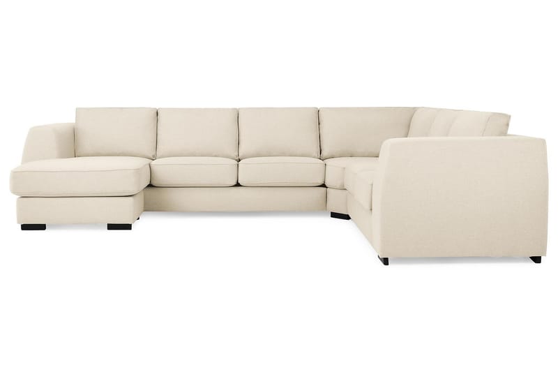 Optus 5-sits Vändbar U-formad Hörnsoffa med divan i Tyg - Beige - Möbler - Vardagsrum - Soffor - Hörnsoffor