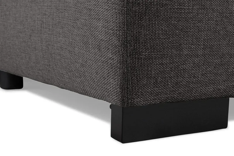 Optus 5-sits Vänstervänd L-formad Hörnsoffa i Tyg - Mörkgrå - Möbler - Vardagsrum - Soffor - Hörnsoffor