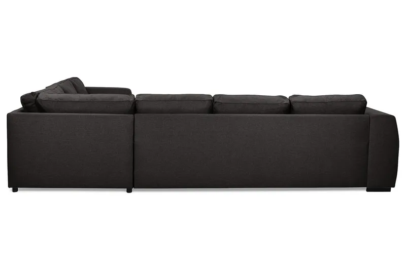 Optus 5-sits Vänstervänd L-formad Hörnsoffa i Tyg - Mörkgrå - Möbler - Vardagsrum - Soffor - Hörnsoffor