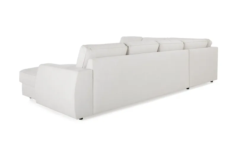 Optus Lyx 5-sits Högervänd U-formad Hörnsoffa med divan i Tyg - Ljusgrå - Möbler - Vardagsrum - Soffor - Hörnsoffor