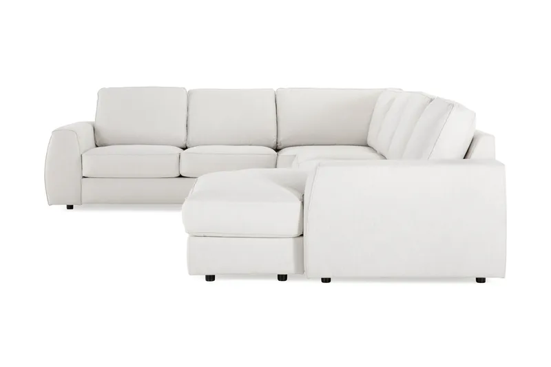 Optus Lyx 5-sits Högervänd U-formad Hörnsoffa med divan i Tyg - Ljusgrå - Möbler - Vardagsrum - Soffor - Hörnsoffor