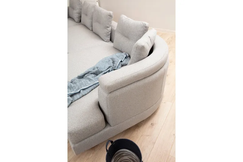 Pavdova Hörnsoffa 4-sits - Ljusgrå - Möbler - Vardagsrum - Soffor - U-soffor