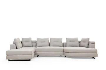 Pavdova Hörnsoffa 4-sits - Ljusgrå - Möbler - Vardagsrum - Soffor - U-soffor