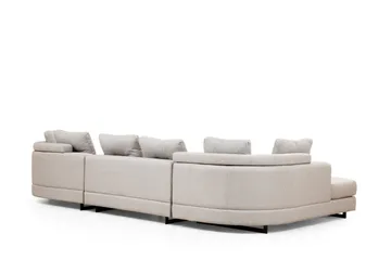 Pavdova Hörnsoffa 4-sits - Ljusgrå - Möbler - Vardagsrum - Soffor - U-soffor