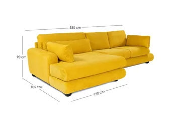 Relento Hörnsoffa 3-sits - Olivgrön - Möbler - Vardagsrum - Soffor - Divansoffa & schäslong