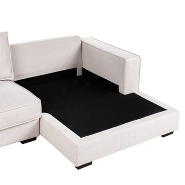 Hörnsoffa Renders - Ljusbeige - Möbler - Vardagsrum - Soffor - Divansoffa & schäslong