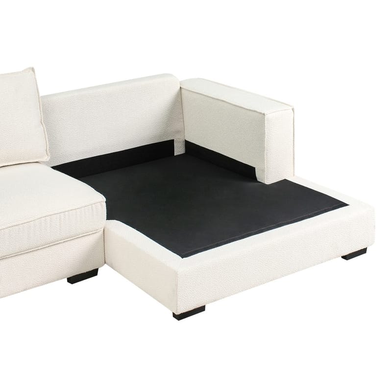 Hörnsoffa Renders - Vit, Svart - Möbler - Vardagsrum - Soffor - Hörnsoffor