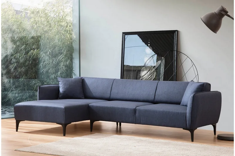 Rossland Divansoffa 3-sits - Blå - Möbler - Vardagsrum - Bäddsoffor - Hörnbäddsoffa