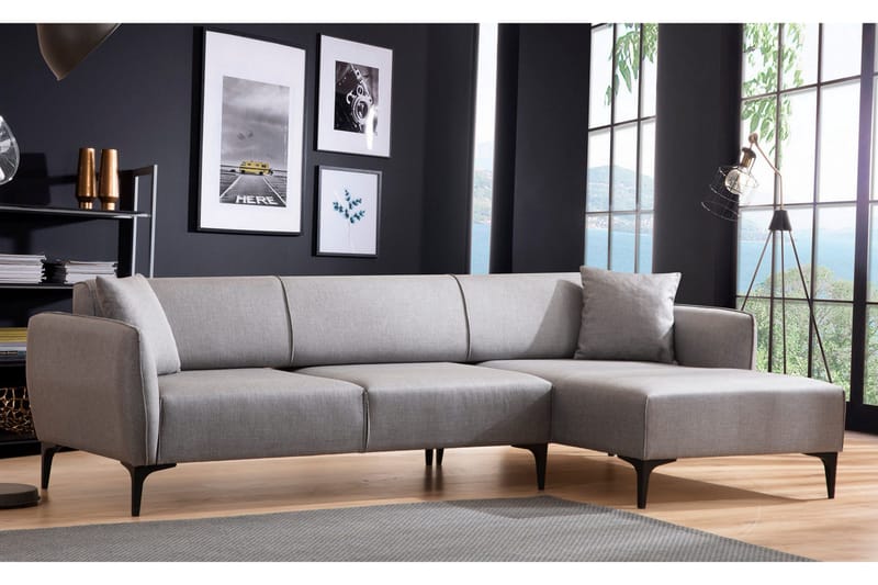 Rossland Divansoffa 3-sits - Grå - Möbler - Vardagsrum - Bäddsoffor - Hörnbäddsoffa