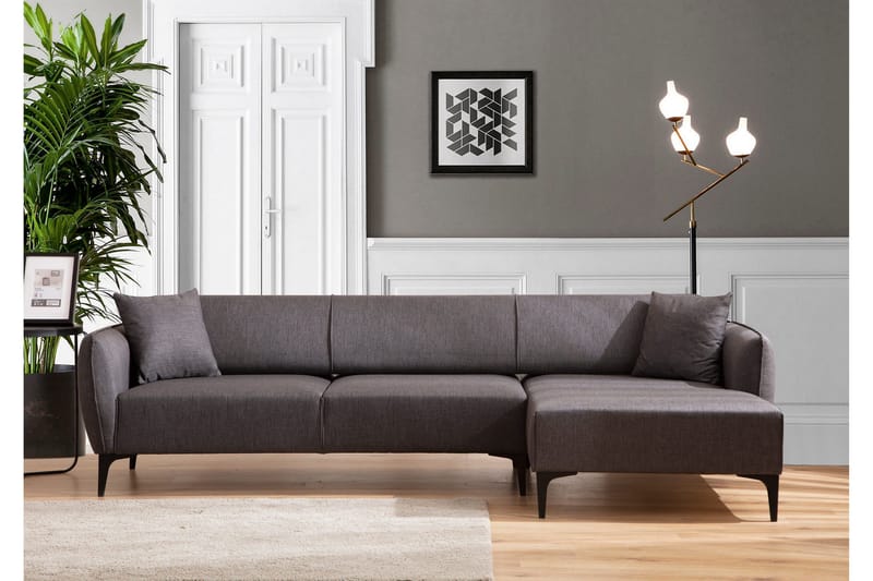 Rossland Divansoffa 3-sits - Mörkgrå - Möbler - Vardagsrum - Soffor - Hörnsoffor