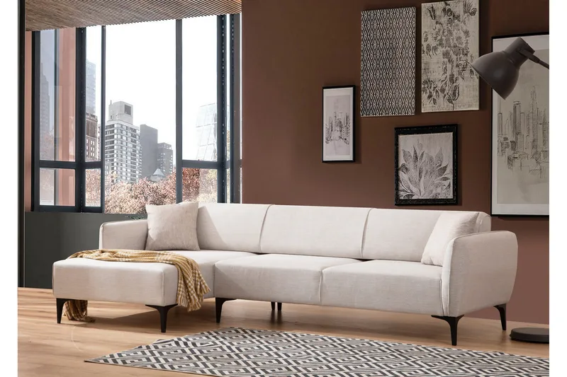 Rossland Divansoffa 3-sits, Vit