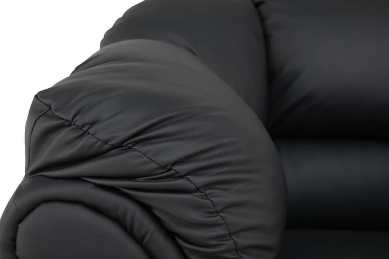 Salvador Stor Hörnsoffa Höger L formad - Svart / Konstläder - Möbler - Vardagsrum - Soffor - Hörnsoffor