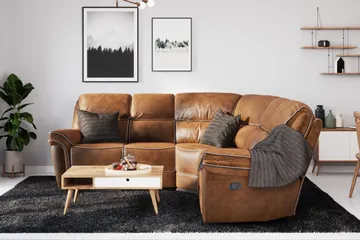 Saranda Hörnsoffa - Brun - Möbler - Vardagsrum - Soffor - Reclinersoffor & Biosoffor