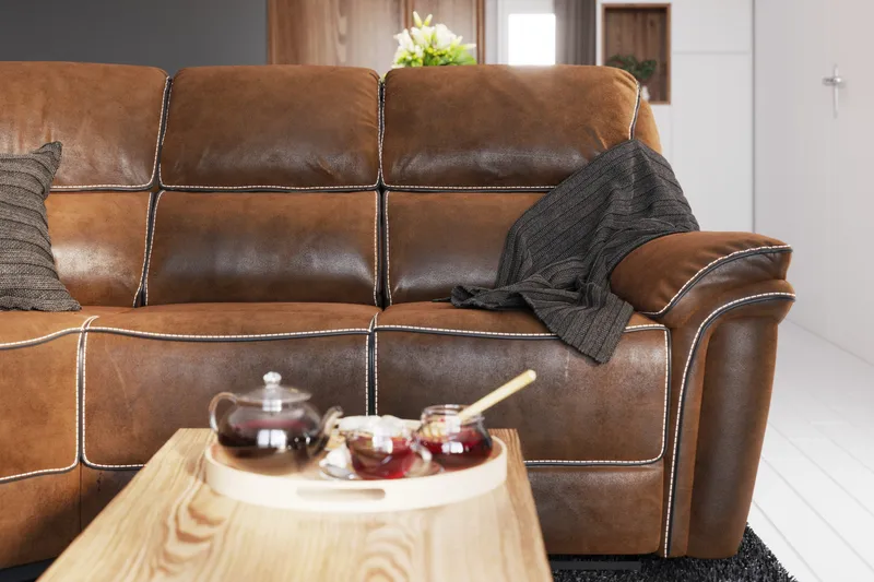 Saranda Hörnsoffa - Brun - Möbler - Vardagsrum - Soffor - Reclinersoffor & Biosoffor