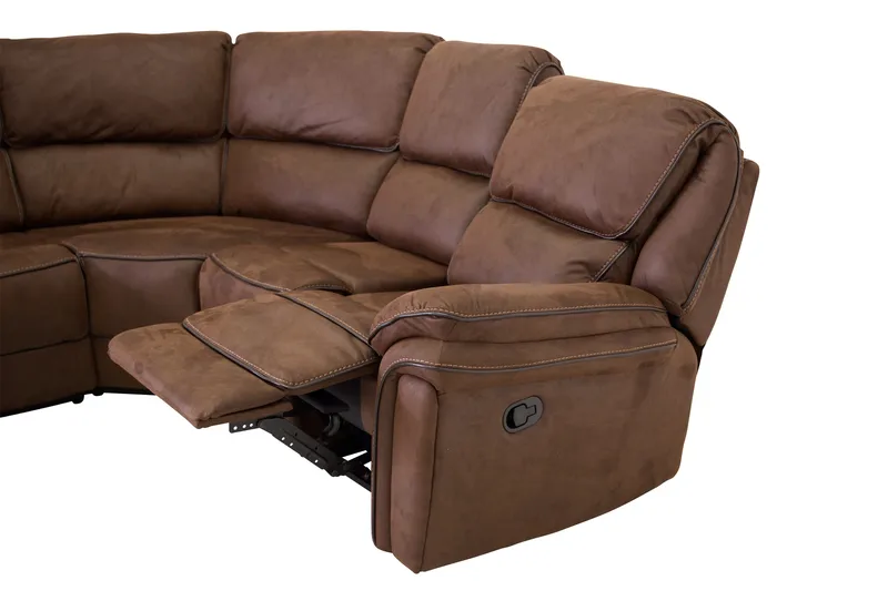 Saranda Hörnsoffa - Brun - Möbler - Vardagsrum - Soffor - Reclinersoffor & Biosoffor