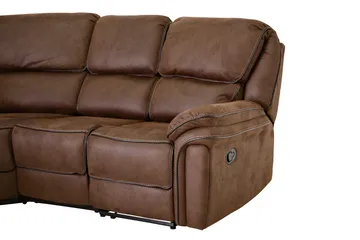 Saranda Hörnsoffa - Brun - Möbler - Vardagsrum - Soffor - Reclinersoffor & Biosoffor