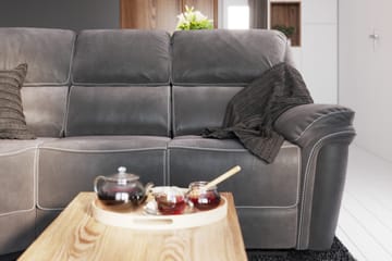 Saranda L-Bäddsoffa Höger - Grå - Möbler - Vardagsrum - Soffor - Reclinersoffor & Biosoffor