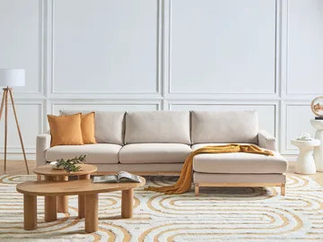Hörnsoffa Siggard - Beige - Möbler - Vardagsrum - Soffor - Divansoffa & schäslong