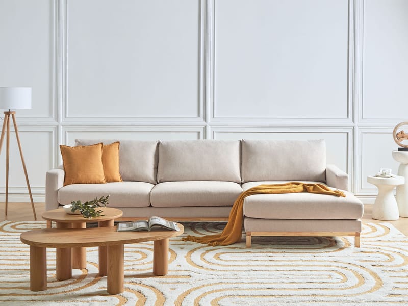 Hörnsoffa Siggard - Beige - Möbler - Vardagsrum - Soffor - Divansoffa & schäslong