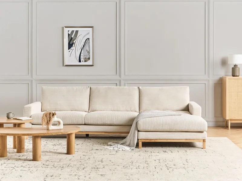 Hörnsoffa Siggard - Ljusbeige - Möbler - Vardagsrum - Soffor - Divansoffa & schäslong