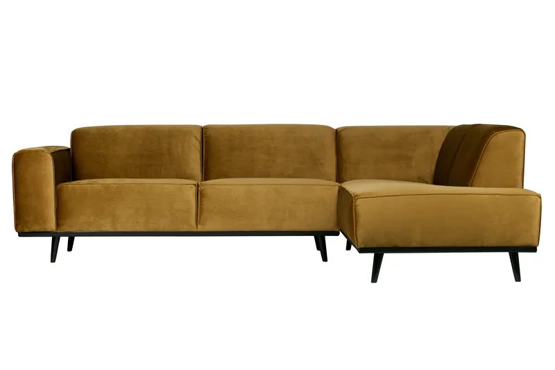 Statement Hörnsoffa Höger - Honungsgul - Möbler - Vardagsrum - Soffor - Hörnsoffor