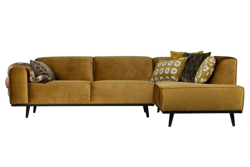 Statement Hörnsoffa Höger, Honungsgul