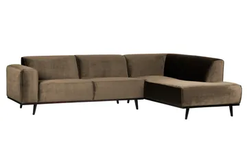 Statement Hörnsoffa Höger - Taupe - Möbler - Vardagsrum - Soffor - Hörnsoffor