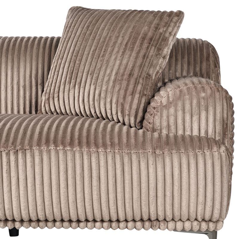 Hörnsoffa Stenum - Ljusbrun, mässing/Högervänd - Möbler - Vardagsrum - Soffor - Howardsoffor