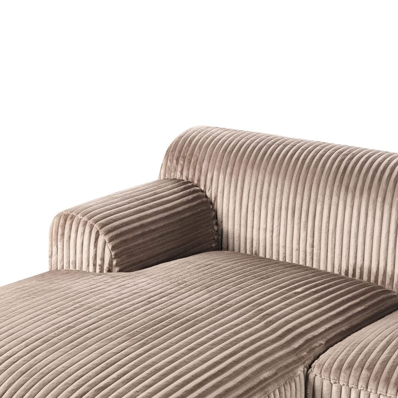 Hörnsoffa Stenum - Ljusbrun, mässing/Högervänd - Möbler - Vardagsrum - Soffor - Howardsoffor