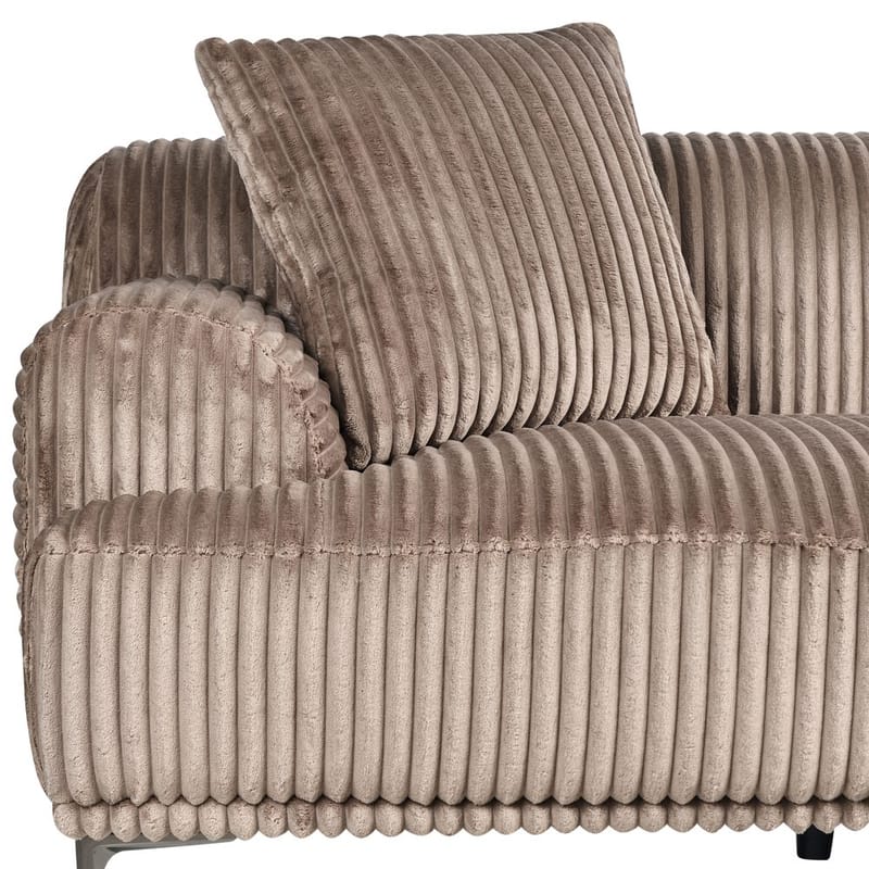 Hörnsoffa Stenum - Ljusbrun, mässing/Vänstervänd - Möbler - Vardagsrum - Soffor - Howardsoffor