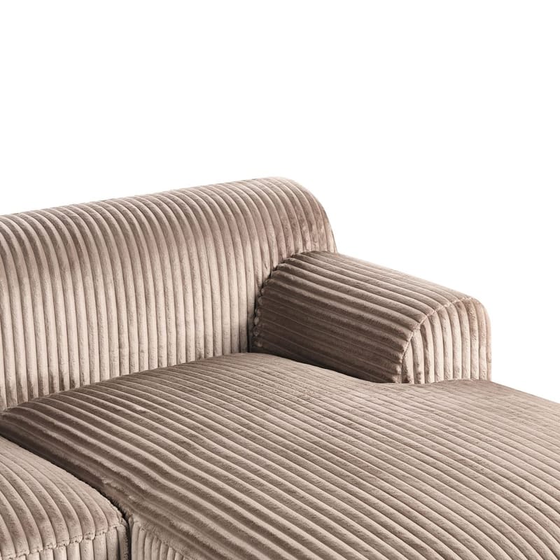 Hörnsoffa Stenum - Ljusbrun, mässing/Vänstervänd - Möbler - Vardagsrum - Soffor - Howardsoffor