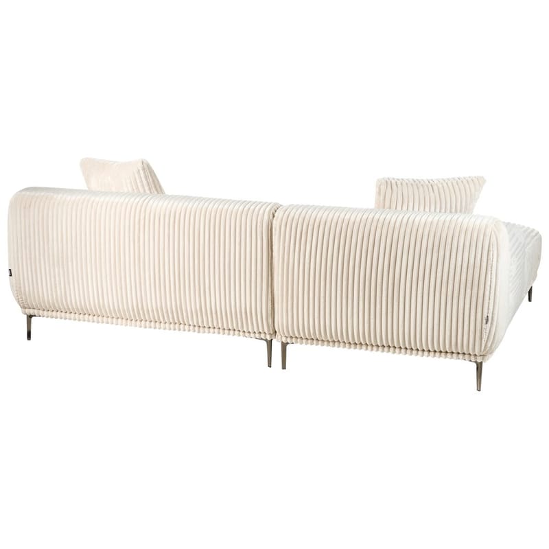 Hörnsoffa Stenum - Vit, mässing/Högervänd - Möbler - Vardagsrum - Soffor - Howardsoffor