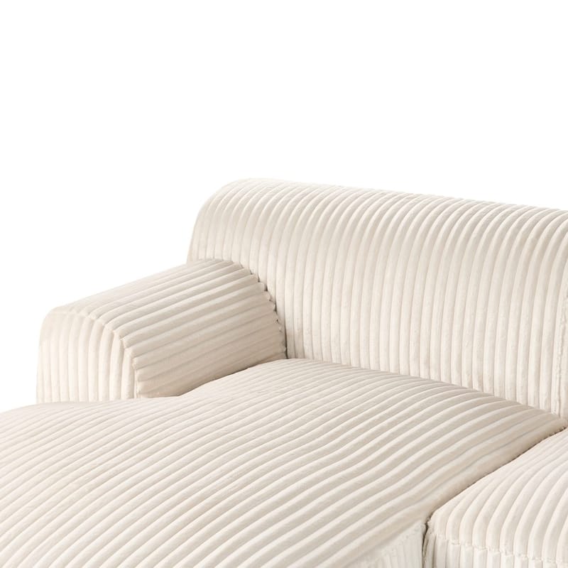 Hörnsoffa Stenum - Vit, mässing/Högervänd - Möbler - Vardagsrum - Soffor - Howardsoffor