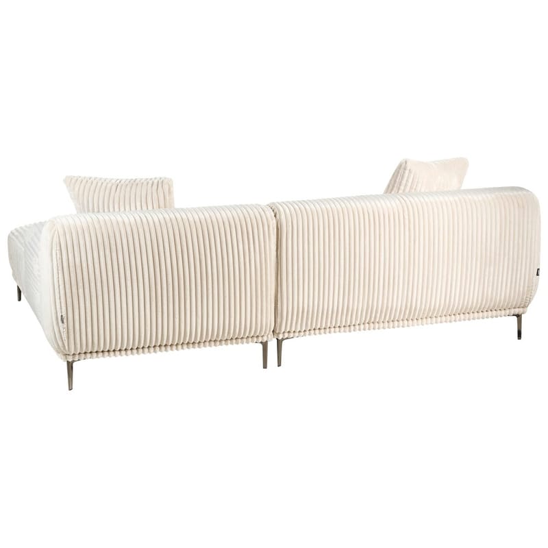 Hörnsoffa Stenum - Vit, mässing/Vänstervänd - M�öbler - Vardagsrum - Soffor - Howardsoffor