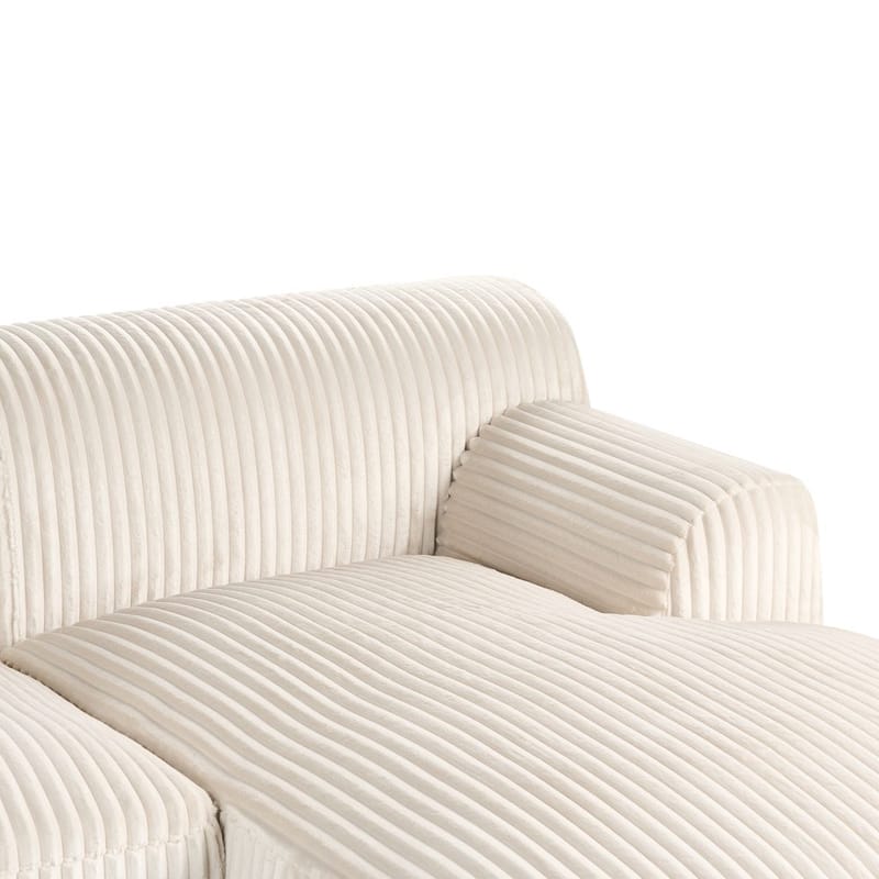 Hörnsoffa Stenum - Vit, mässing/Vänstervänd - Möbler - Vardagsrum - Soffor - Howardsoffor