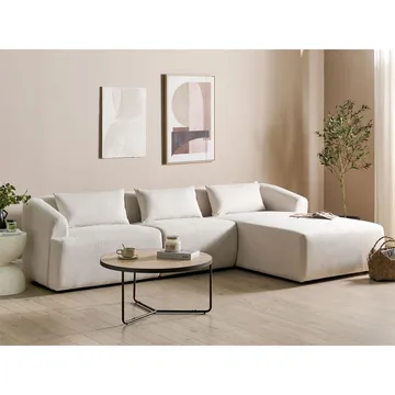 Hörnsoffa Svansele - Beige/Vänstervänd - Möbler - Vardagsrum - Soffor - Modulsoffor - Komplett modulsoffa