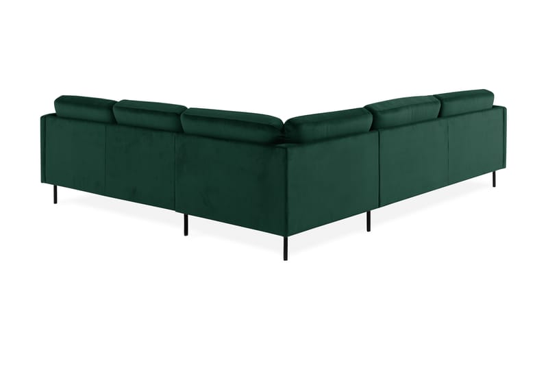 Teodin Hörnsoffa Large Sammet - Grön - Möbler - Vardagsrum - Soffor - Hörnsoffor