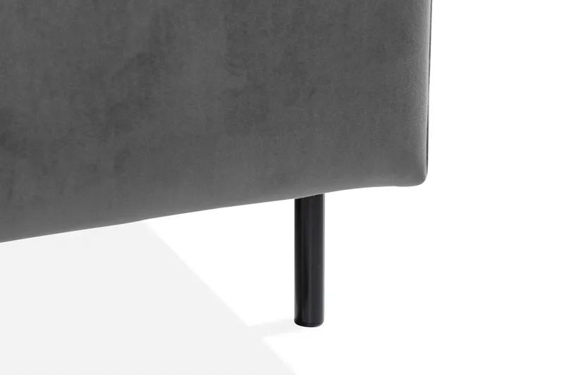 Teodin Hörnsoffa Large Sammet - Ljusgrå - Möbler - Vardagsrum - Soffor - Hörnsoffor