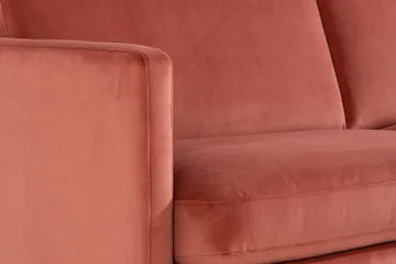 Teodin Hörnsoffa Large Sammet - Rosa - Möbler - Vardagsrum - Soffor - Hörnsoffor