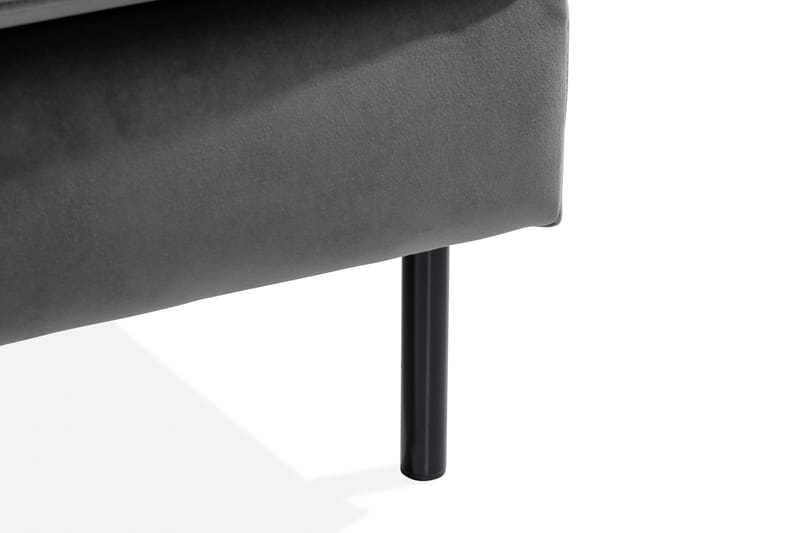 Teodin Hörnsoffa med Divan Höger Sammet - Ljusgrå - Möbler - Vardagsrum - Soffor - Hörnsoffor