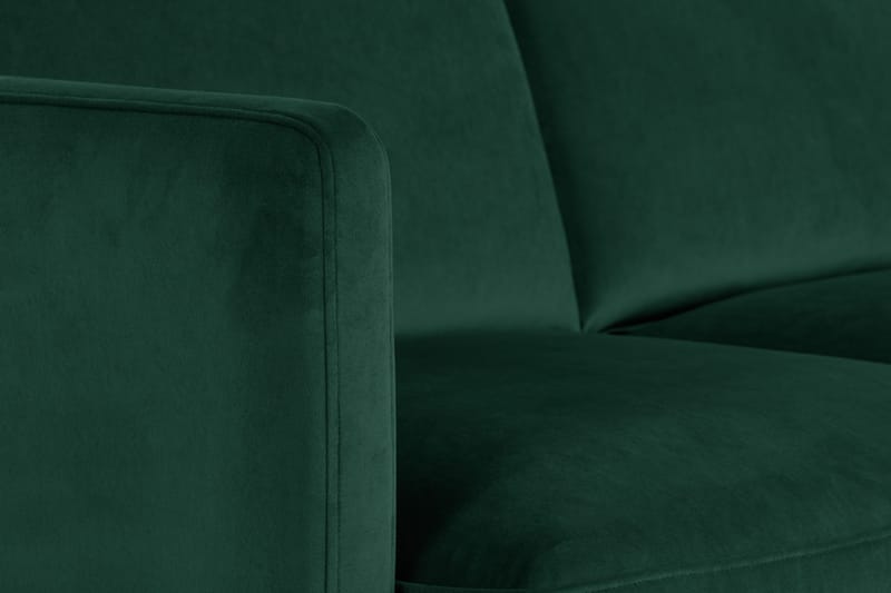 Teodin Hörnsoffa med Divan Vänster Sammet - Grön - Möbler - Vardagsrum - Soffor - Hörnsoffor