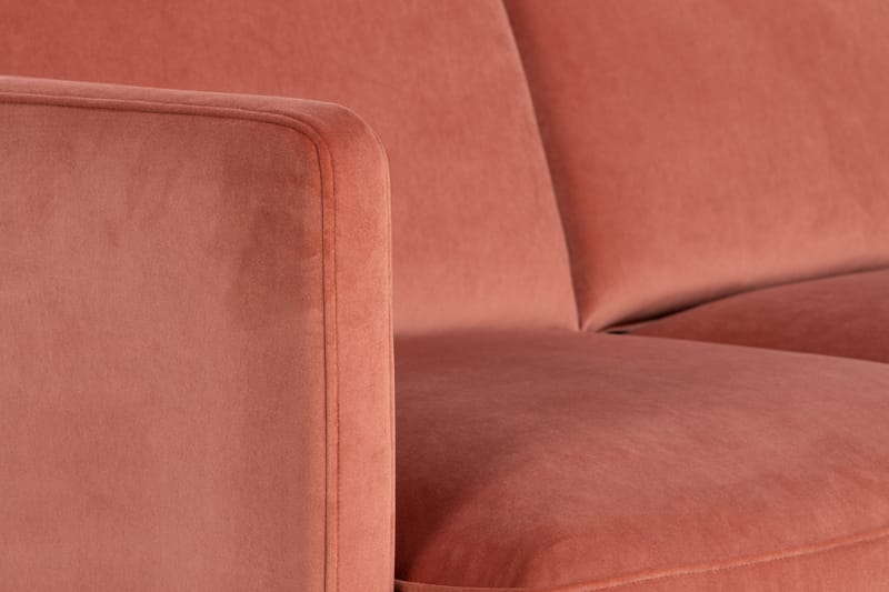 Teodin Hörnsoffa med Divan Vänster Sammet - Rosa - Möbler - Vardagsrum - Soffor - Hörnsoffor